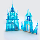 Illustration for article titled Coolest dad ever creates Elsas ice castle from Frozen in Lego